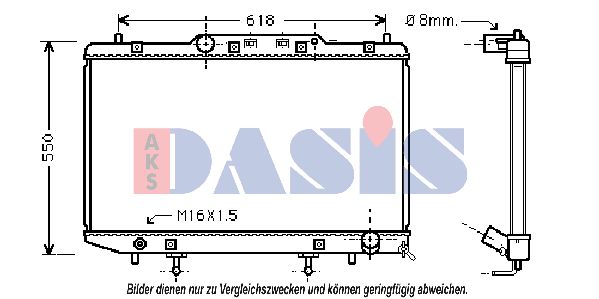 AKS DASIS Radiators, Motora dzesēšanas sistēma 210074N